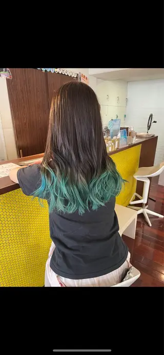 ロング カラー yossy/髪質改善 /ダブルカラーのヘアスタイル
