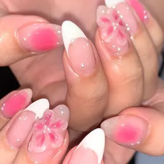 ネイル 【パラジェル・フィルイン】 T&BNAIL STUDIO所属・ナ サギ ロング無制限中のネイルデザイン