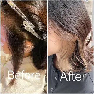 ミディアム カラー 泉 堅也のヘアスタイル