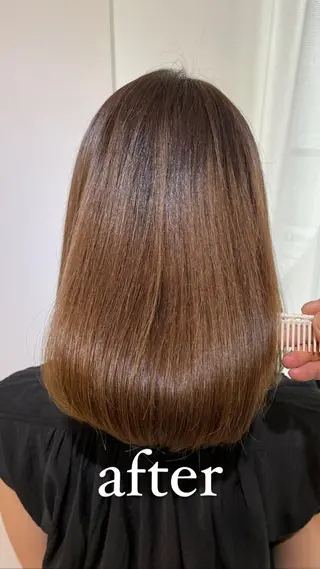 ミディアム カラー eins.hair所属・過去一の柔髪ヘア 🌿einshairのヘアスタイル