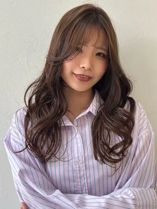 ロング メンズパーマ/ レイヤー/大野真央のヘアスタイル