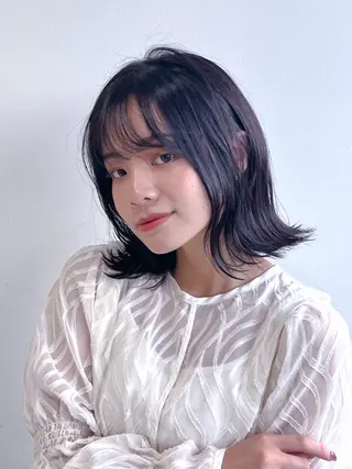 ミディアム 艶髪美容師　森田 優貴のヘアスタイル