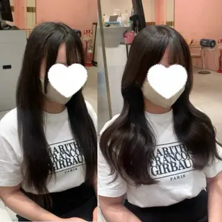 ロング 内田 志乃のヘアスタイル