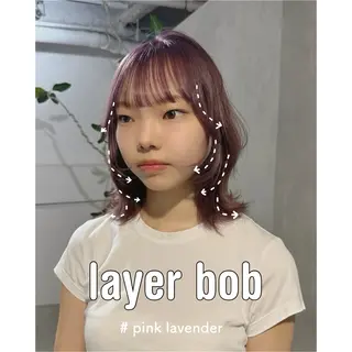 セミロング 顔周りcut・ご相談 ＝新宿しずく🇰🇷のヘアスタイル