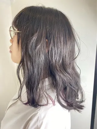 ロング カラー リルウヘアー 天王寺のヘアスタイル