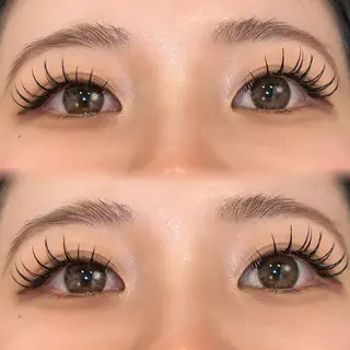 マツエク・マツパ 暖色カラー/アレンジ /束間まつげ🌼のマツエク・マツパデザイン