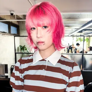 ミディアム カラー myu 🐈⬛のヘアスタイル