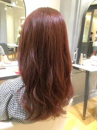 セミロング ロング カラー パーマ 酸性縮毛矯正のプロ 杉山玲介のヘアスタイル