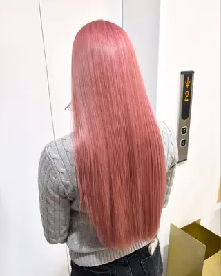 ロング カラー ハイトーン/ウルフ/ レイヤー/Asukaのヘアスタイル