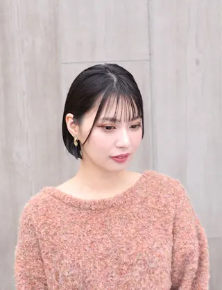 ショート hoNua. 栄/透明感カラーのヘアスタイル