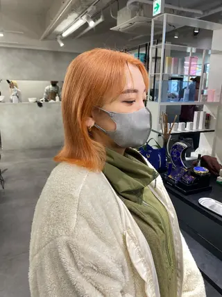 ミディアム カラー レイヤー・ブリーチ kiyotoshiのヘアスタイル