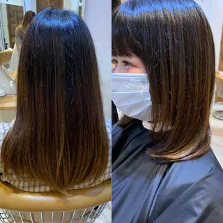 ミディアム 韓国ヘア/髪質改善 /Harunaのヘアスタイル