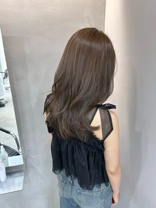 ロング カラー 染谷 遥花のヘアスタイル