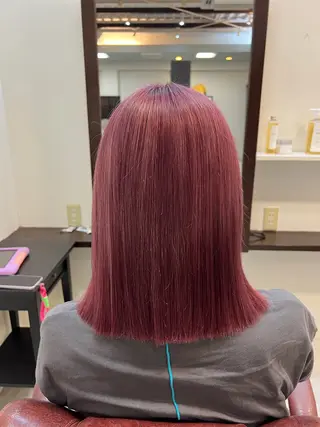 ミディアム カラー 吉岡 なみのヘアスタイル