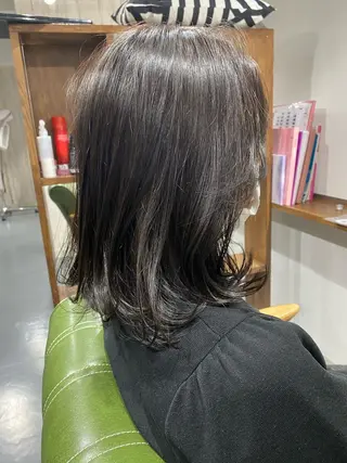 ミディアム 【髪質改善・矯正 ・ハイライト】ハナカのヘアスタイル