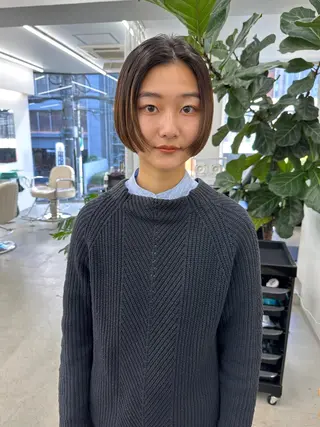 ショート ボブ/レイヤー/ケア パーマ/リュウタのヘアスタイル