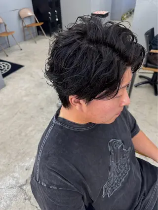 ショート パーマ メンズ メンズ専門サロン wokeのヘアスタイル