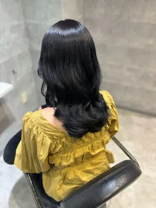 セミロング カラー 青木 奏楽のヘアスタイル