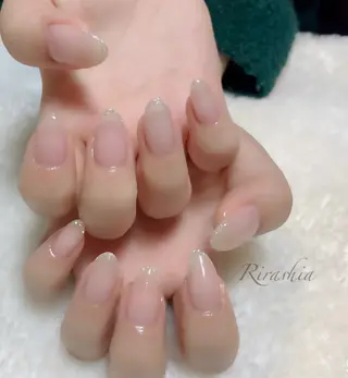 ネイル うる艶♡透明感ネイル Rirashiaのネイルデザイン