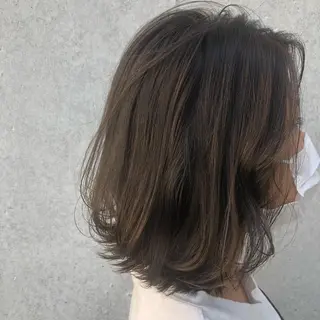 ミディアム カラー カラー特化美容師 なかもと たつひろのヘアスタイル