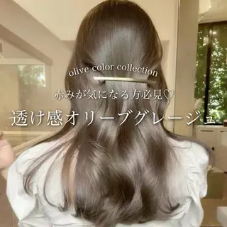 ロング カラー 淡色/ワンホンヘア 🤍MINORIのヘアスタイル