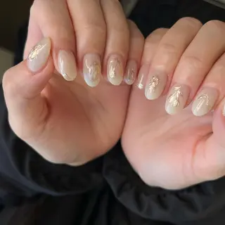 ネイル Ray. ちゅるん系ニュアンスのネイルデザイン