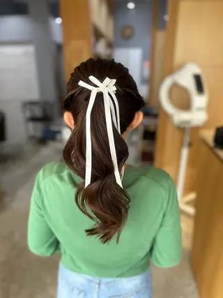 ミディアム miloc MOMOKAのヘアスタイル