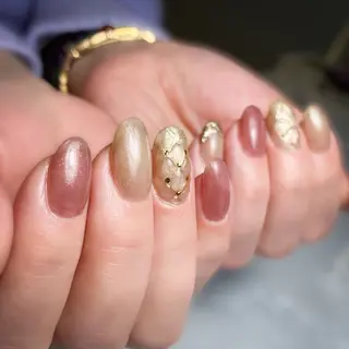 ネイル &.nail/ ニュアンス/持込み可のネイルデザイン