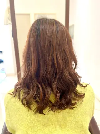 ミディアム パーマ ツヅキ マスミのヘアスタイル
