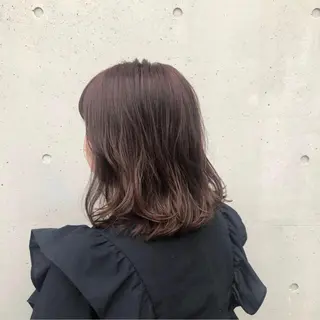 ミディアム カラー ヘアアレンジ 酸性縮毛矯正🧴韓国 レイヤー/髪質改善のヘアスタイル