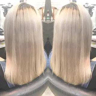 セミロング カラー 💓シールエクステ ルミエールのヘアスタイル