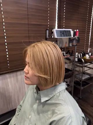 ミディアム カラー メンズカット/パーマ 艶カラーTAIGA︎のヘアスタイル