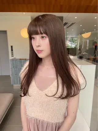 セミロング レイヤーカット/暖色 カラー/mao🎀のヘアスタイル