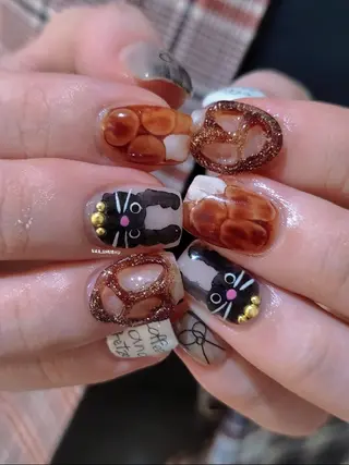 ネイル 3dパーツ/流行り 👧shushu❤️のネイルデザイン