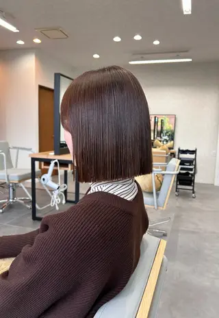 ミディアム 斉藤 陸のヘアスタイル