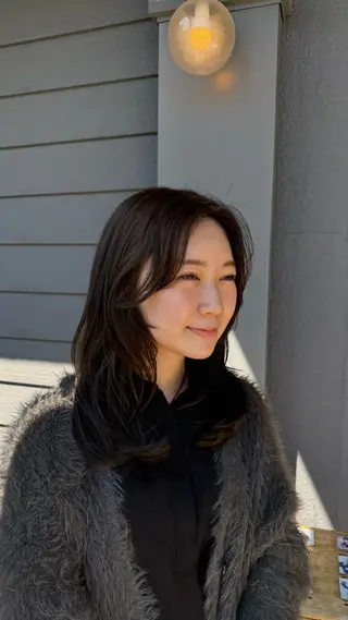 セミロング カラー 髪質改善/暖色カラー /レイヤーカット/翠のヘアスタイル