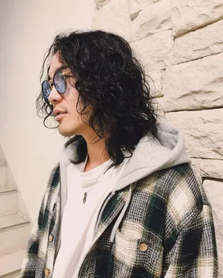 パーマ ヘアアレンジ メンズ ainico+所属・メンズ特化✂️栗原 侑也のヘアスタイル