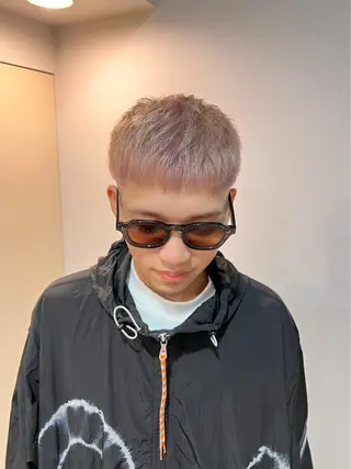 ショート saki/メンズパー マ・ハイトーン/薬院のヘアスタイル