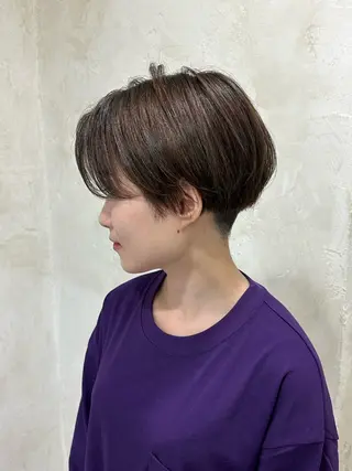 ショート カラー 🩵透明感/高発色 /難波/北原佑記🌸のヘアスタイル