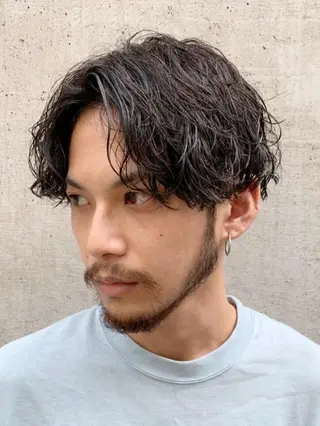 ショート パーマ メンズ fifth  SAKAE所属・SENTA✨メンズ パーマ✨fifth栄のヘアスタイル