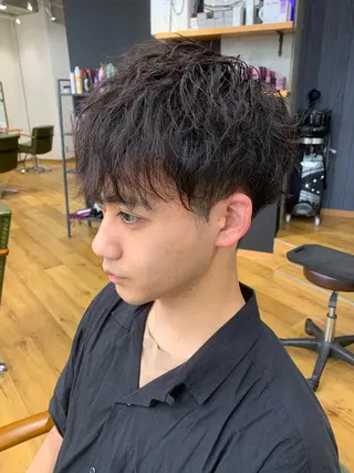 ショート メンズ 韓国ヘア特化💍 tiam💍ブリーチのヘアスタイル