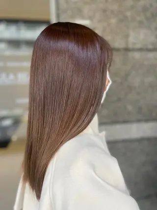 セミロング 艶髪/髪質改善/ ホンダリコのヘアスタイル