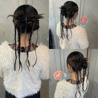 ロング ヘアアレンジ Reve  resort所属・美髪× ヘアセット✨Araiのヘアスタイル