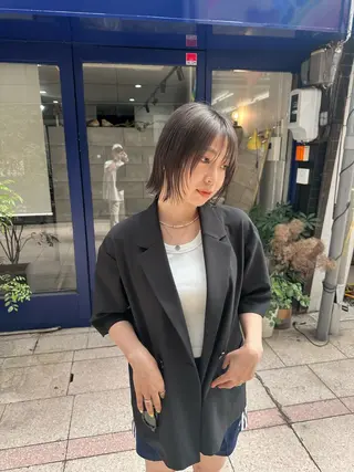 ショート t.hair垂門真吾 曲がる縮毛矯正/ボブのヘアスタイル