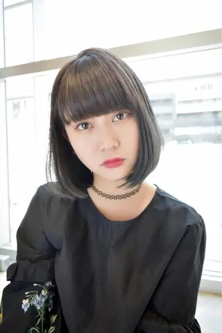 ミディアム カラー 前髪/ハイライト得意 安西駿一　【銀座】のヘアスタイル