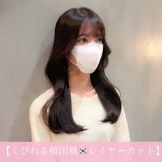 ロング LOMA🇰🇷 銀座クボタのヘアスタイル