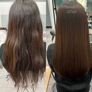 セミロング 🎀miyu🎀 カラー/縮毛矯正のヘアスタイル