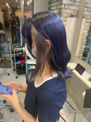 セミロング カラー ロエ平尾山荘所属・ショート/ハイライト /平尾/薬院/綜一郎のヘアスタイル