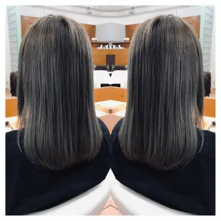 セミロング カラー 村山 茉衣のヘアスタイル