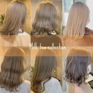 セミロング カラー ヘアアレンジ 💕ブリーチ/ヘアメ 🎀YUUKAのヘアスタイル